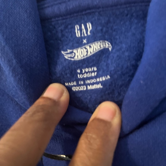 GAP x Hot Wheels Toddler Hoodie in Blue - Picture 3 of 4